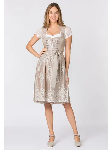 Stockerpoint Damen Gabrielle Midi Dirndl, Creme, 36 in beige von Stockerpoint