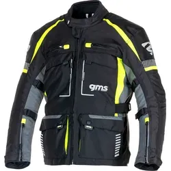 GMS Everest 3in1 Motorrad Textiljacke, schwarz-gelb, Größe 2XL für Männer