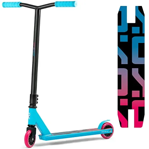 SOKE Stunt Scooter GO! Kick-Scooter mit ABEC 9 Kugellager Tretroller Trick Roller für Erwachsene und Kinder Zweirad Freestyle Cityroller | 2 Räder | Tragkraft 100kg Blau