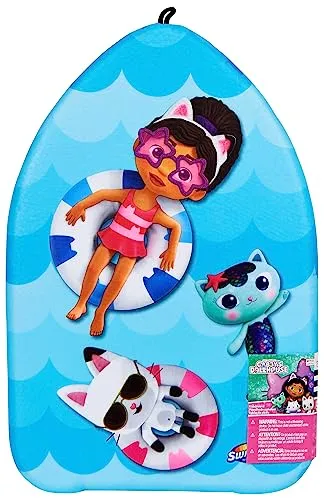 SwimWays Gabby's Dollhouse Kickboard, Schwimmbrett aus festem Schaumstoff, zum Schwimmenlernen, geeignet für Kinder ab 5 Jahren