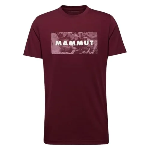 Mammut Herren Trovat Logo T-Shirt Lila - Sportliches T-Shirt in Größe L, aus hochwertigem Material-Mix für optimalen Tragekomfort und stylischen Look.