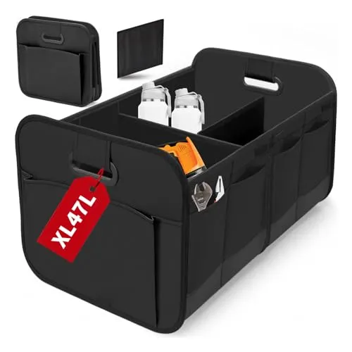 Faltbare Kofferraum Organizer Box – Wasserdicht mit Trennwänden
