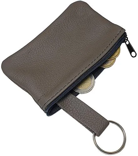 myledershop Echt Leder Schlüsseltasche 1 Fach MJ-Design-Germany Made in EU (Dunkelbraun)