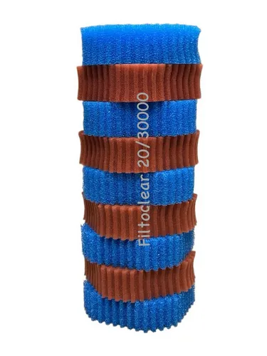 Koi Herdecke Teichfilter KH Ersatzschwammset - Teichfilter Zubehör für Filtoclear 20000/30000, bietet optimale Filterleistung durch abgestimmte Materialien für grobe und feine Vorfilterung.