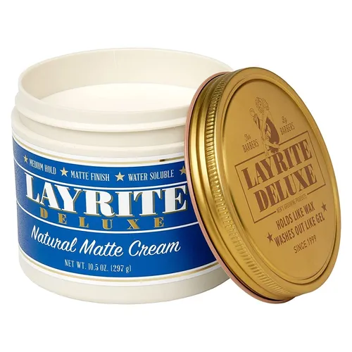 Layrite Matt Cream 297g – Haarwachs für natürlichen Look in weiß von Layrite