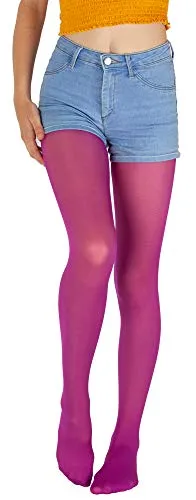Giulia Violett Feinstrumpfhose Mädchen Kinder Microfaser Semitransparent Farbig Ketty 40 Den Wild Aster 104-110