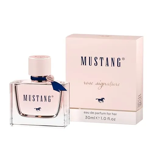 MUSTANG Signature for her Parfüm Damen, 30ml - Blumig-holziges Eau de Parfum - Eau de Parfum für Damen, feminin und elegant mit Pfirsichblüte, Maiglöckchen und Patchouli – ideal für starke Frauen, die ihren eigenen Weg gehen.