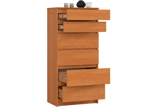 Raumhirsch Furniture Kommode aus Erle, 6 Schubladen, 60x130 cm