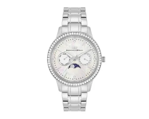 Rhodenwald & Söhne Multifunktionsuhr Amidala Silber - Multifunktionsuhr mit Quarzwerk, wasserdicht bis 3 bar und eleganter Edelstahloptik – ideal für jeden Anlass.