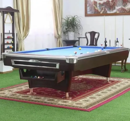 8ft Tisch Designer Billardtisch – Pooltisch für Turniere - Hochwertiger 8 Fuß Billardtisch in elegantem Schwarz, ideal für Freizeit und Turniere. Maße: 260 x 145 x 85 cm, bietet optimale Spielbedingungen für echte Billardfans.