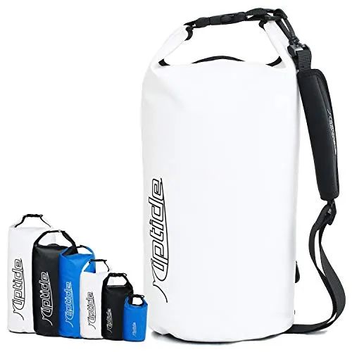 riptide Dry Bag - wasserdichter Packsack mit Umhängegurt | weiß | 20l