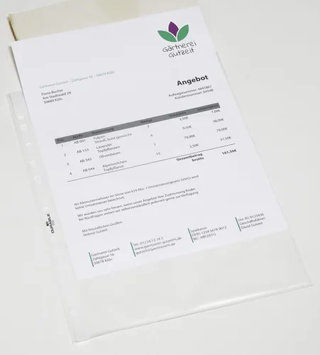 DURABLE Prospekthüllen DIN A4 0.06 mm transparent 265819