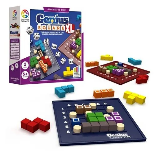 SmartGames Genius Square XXL - Gesellschaftsspiel, fördert logisches Denken und strategische Fähigkeiten