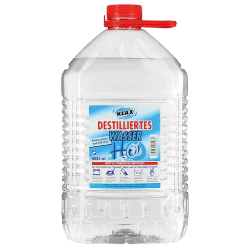 KLAX Destilliertes Wasser 5 l von Klax