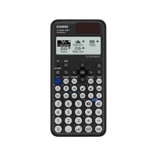 Casio fx-85GTCW+ wissenschaftlicher Taschenrechner, Schwarz (UK-Version), Upgrade vom vorherigen fx-85GTCW-Modell