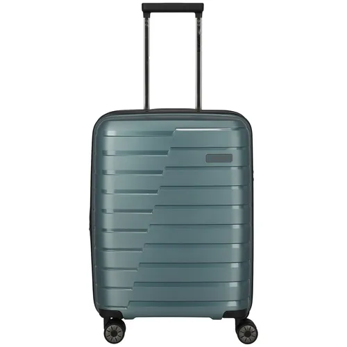 Travelite Air Base 4-Rollen Trolley blaugrau 75345-25 - Koffer/Trolley, leichter 4-Rollen Trolley in blaugrau, ideal für Reisen und Handgepäck mit viel Stauraum