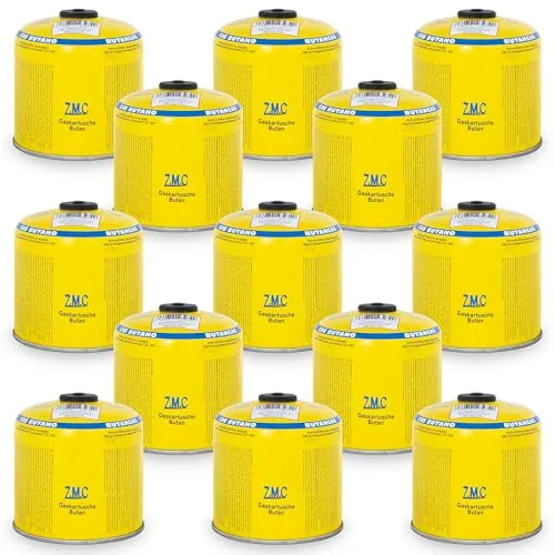 Z.M.C 13X Gaskartuschen 500g – Universelle Schraubkartuschen für Outdoor - Ideal für Abflamm- und Gaslötgeräte: Die Z.M.C Gaskartuschen mit 500g Inhalt bieten hohe Leistung und Sicherheit durch automatische Verschlussmechanik. Perfekt für vielseitige Anwendungen im Freien.