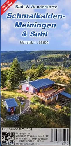 Schmalkalden - Meiningen & Suhl: Rad- und Wanderkarte (reiß- und wetterfest)