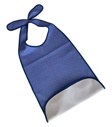 PFLEGE POINT Speiseschürze PFLEGE POINT® Ess-Schürze PU bedruckt mit Krümelfang