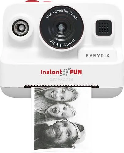 Easypix InstantFUN Digitale Sofortbildkamera Weiß von Easypix