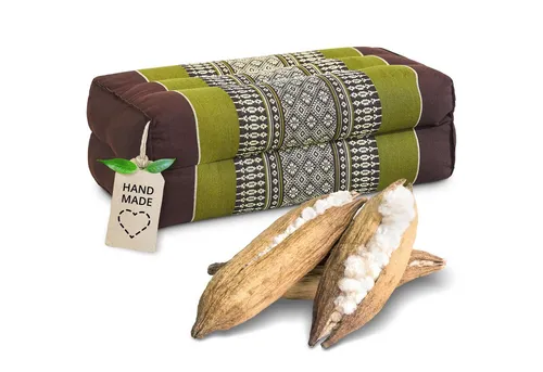 livasia Stützkissen Yogakissen (Classic) vegan und handgefertigt, 17x34x12cm, Kapok