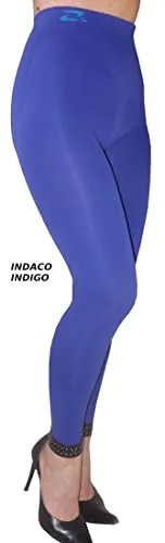 Figurformende Anti-Cellulite Lange Hose (Leggings) mit Massageeffekt (Indigo, XS)