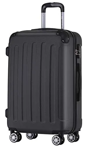 BEIBYE Hartschalenkoffer L 66 cm – leichter, robuster Reisekoffer mit 360° Doppelrollen und Zahlenschloss