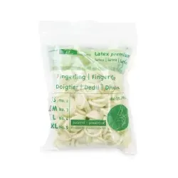 Meditrade unisex Fingerlinge beige Größe M, 100 St.