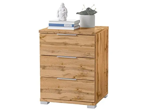möbelando Nachtkommode Nachttisch Bettkommode Nako Nachtkonsole Kommode Nelli I Wildeiche
