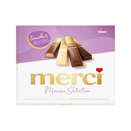 merci Finest Selection Mousse au Chocolat Vielfalt – 210g Pralinenbox