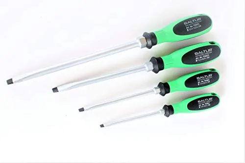 SALTUS Schlitz Schraubendreher Satz 4 teilig Schraubenzieher Set Werkstatt Profi