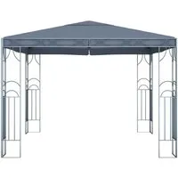 vidaXL Pavillon 300 x 300 cm Anthrazit - Pavillon & Partyzelte mit elegantem Design, idealer Sonnenschutz dank UV-beständigem Dach und stabiler Stahlkonstruktion für unbeschwerte Feiern im Freien.