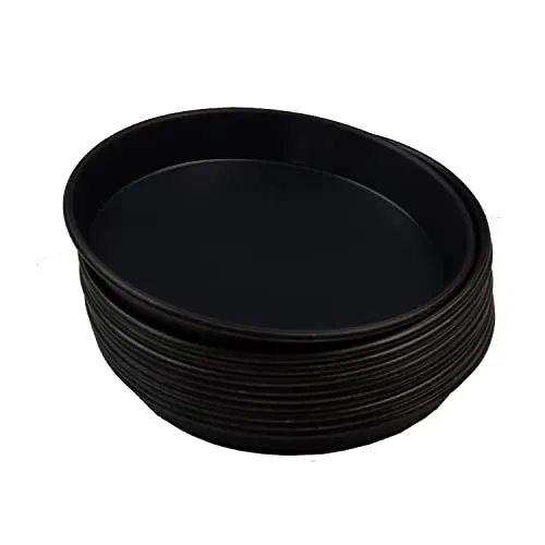 GVK ECO 10 Stück Pizzablech rund aus Blaublech Ø 18 cm schwere Profiqualität