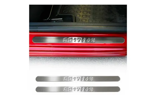 OMAC Einstiegsleiste für AUDI A5 Cabrio (8F7) - Einstiegsleisten & Türrahmen, selbstklebend aus hochwertigem Edelstahl, verleiht Ihrem Fahrzeug einen eleganten Look und schützt gleichzeitig den Lack.