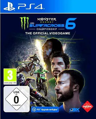 Monster Energy Supercross: The Official Videogame 6 - PS4 - Rennspiel für PS4 mit packenden Singleplayer- und Multiplayer-Modi, erlebe die spannende Welt des Motorsports in atemberaubender Grafik.