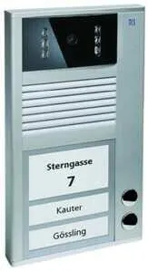 TCS AVC11020-0010 Video-Farb-Außenstation mit 2 Tasten von TCS