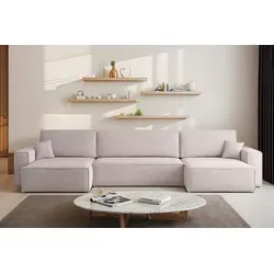 Kaiser Möbel Ecksofa BEST U XL mit Schlaffunktion und Bettkasten