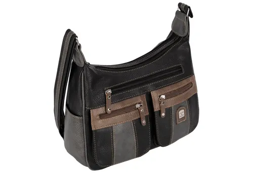 EAAKIE Umhängetasche Damen – Stilvolle Schultertasche in Lederoptik - Umhängetasche aus hochwertigem Kunstleder, ideal für Freizeit, Schule und Reisen. Mit zwei großen Hauptfächern, mehreren Reißverschlussfächern und einem verstellbaren Trageriemen für maximalen Komfort.