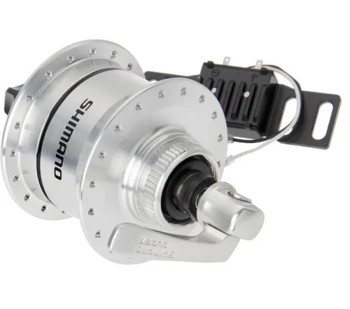 SHIMANO Nabendynamo DH-3D72 32L - Hochwertiger Nabendynamo für Fahrräder mit Scheibenbremse, sorgt für zuverlässige Energieversorgung während der Fahrt.