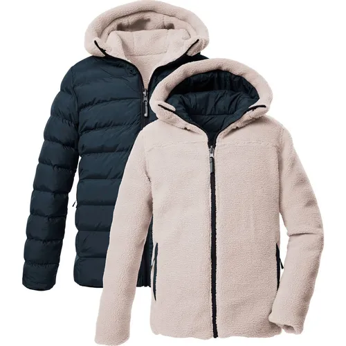 killtec Boy's KOW 231 Jacket - Wendbare Winterjacke in Rosa, Gr 176 - Wendbare Winterjacke für Kinder in Rosa, Größe 176; wasserdicht und winddicht, ideal für den Alltag. Perfekt für kalte Tage mit isolierender Kapuze!