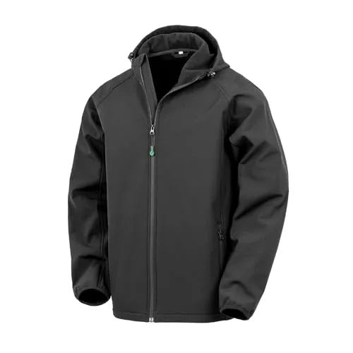 Result Softshelljacke für Herren (XXL) - Recyceltes Material in Schwarz - Hochwertige Softshelljacke aus 100% recyceltem Polyester. Ideal für Outdoor-Aktivitäten, wind- und wasserabweisend, mit atmungsaktivem Futter für optimalen Tragekomfort.