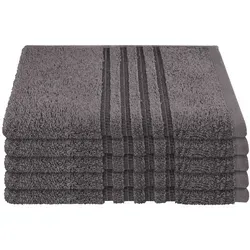 Schiesser Gästetuchset Milano in grau von Schiesser