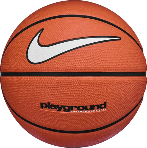 Nike Unisex Everyday Playground Basketball, 816 Amber/Black/White, Größe 7 - Basketbälle mit angenehmem Griff und präziser Ballkontrolle, ideal für drinnen und draußen, besonders robust und langlebig.