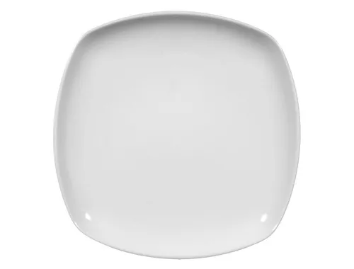 Seltmann Weiden Geschirr-Set Lido 20 cm - Flache eckige Teller - Geschirr-Set mit 6 flachen eckigen Tellern, ideal für stilvolle Anlässe. Mikrowellen- und spülmaschinengeeignet für einfachen Gebrauch.