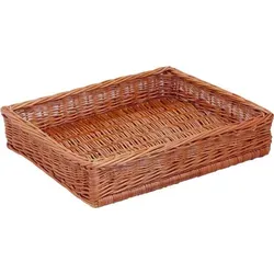 Auslagekorb aus Vollweide, naturbraun, 40x50x10cm