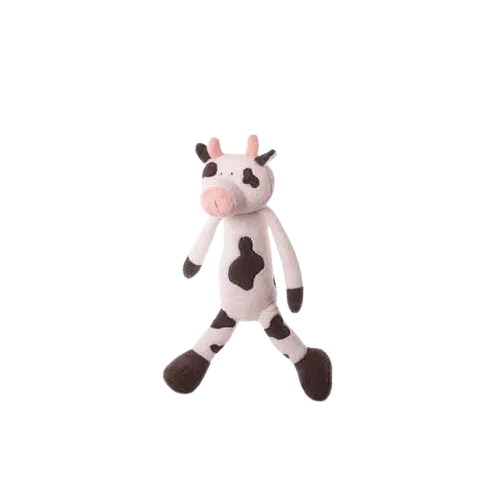 Inware Kinderkuscheltier Plüschtier Schmusetier Stofftier Schlenkertier kuh