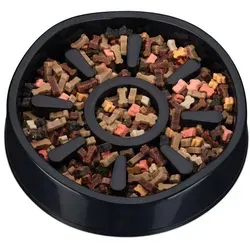 Relaxdays Anti Schling Napf Hund Schwarz