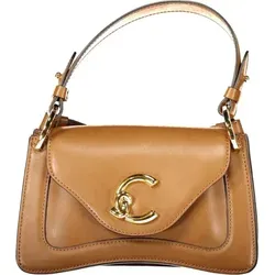 Coccinelle Damenhandtasche e1ssk180401maw11uni - Braun - Elegante braune Damenhandtasche aus 100% Leder mit abnehmbaren Henkel und verstellbarem Schulterriemen. Außentasche und Druckknopfverschluss bieten praktische Lösungen für den Alltag.