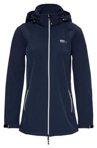 Nordberg Ronda - Softshell Outdoor Sommerjacke Damen - Navy/Dunkelblau Melange - Größe 4XL
