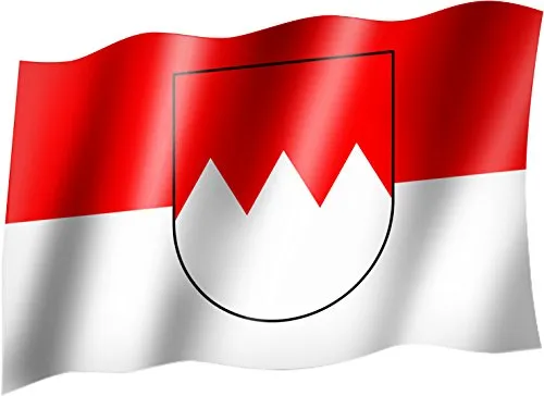 sportfanshop24 Flagge/Fahne Franken Staatsflagge/Landesflagge/Hissflagge mit Ösen 150x90 cm, sehr Gute Qualität